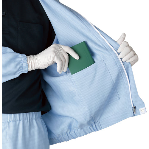 ミドリ安全　ＩＥＣ規格対応クリーン上衣　ＶＥＹＧ２０１Ｂ　３Ｌ　VEYG201B-3L　1 着