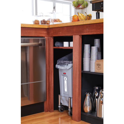 고무 하녀 슬림 체육관 언더 카운터 49L 회색 RM2026695GY 1 개