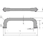 SUGATSUNE (100037023) HGH-200SM Stainless Steel Hygienic Handle HGH-200SM 1 pc