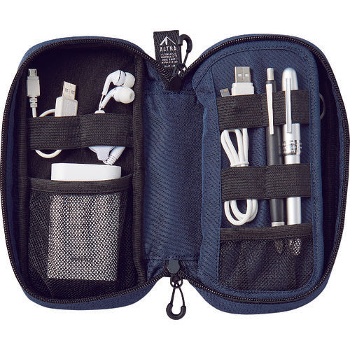 LIHIT Inner Bag Tool Pouch (Single Zipper) Navy A7764-11 1 pc