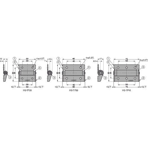 SUGATSUNE (170043655) HG-TP45 Torque Hinge HG-TP45 1 piece