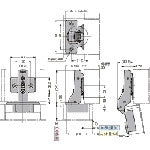 ＳＵＧＡＴＳＵＮＥ　（１６００２９０８２）Ｈ３６０−２６−１６Ｔラプコン搭載　オリンピア　スライドヒンジ　厚扉用　H360-26-16T　1 個