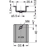 ＳＵＧＡＴＳＵＮＥ　（１１００４２０７９）ＮＦ−４７ＤＢ収納フック用ブラケット　NF-47DB　1 個