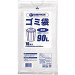 JTX 886644) Garbage Bag LDD Transparent 90L 200 Pieces N208J-90P N208J-90P 1 Box