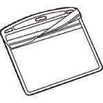 JTX 192238) 명찰용 교체 케이스 C명함형 가로 10장 B076J B076J 1 PK