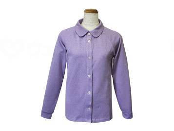 Trinity Easy Front Opening Knit Shirt for Women, Violet, L