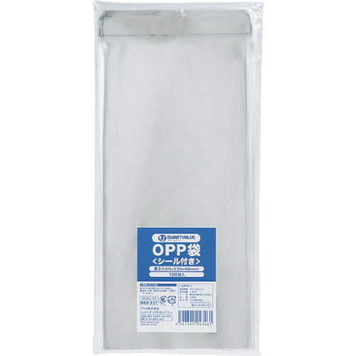 JTX 860237) OPP bag with seal, length 3, 100 pieces, B626J-N3, B626J-N3, 1 bag