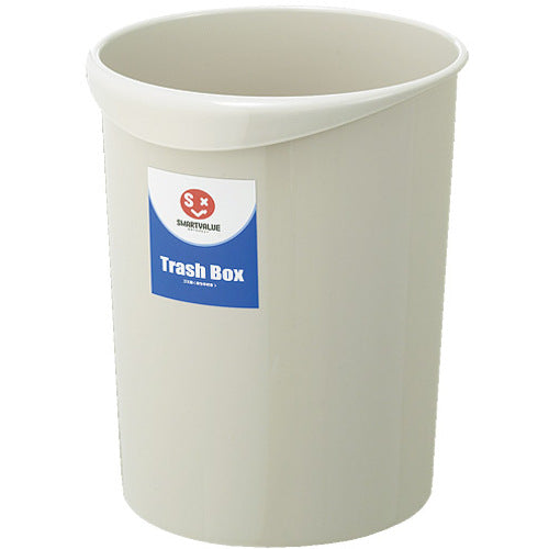 JTX 830379) Round trash can with handle, 8.1L, gray N151J-G N151J-G 1 unit