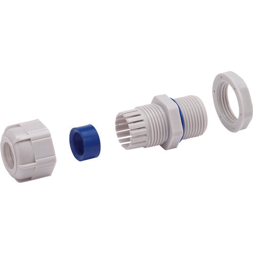 Takachi Weatherproof M-Thread Cable Gland Light Gray RMW8L-2.5S 1 pc