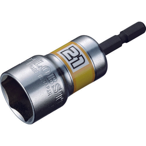 EBI Electric Drill Socket "Stolock" Short Socket Hexagonal 21mm Opposite Side DS21SS 1 Piece