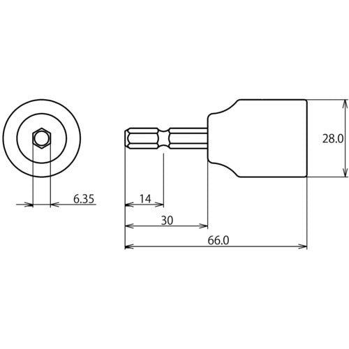 EBI Fully threaded socket "Stolock" 12.7mm (1/2) DSZN127 1 piece