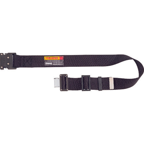 タジマ　ワークポジショニング用胴当てベルトフラット　アルミワンタッチバックル黒　Ｍサイズ　WFXD2-WBM　1 本