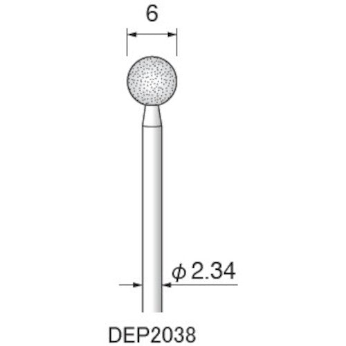 アルゴファイル　ダイヤエコノミー２（電着ダイヤモンドポイント）　DEP2038　1 袋