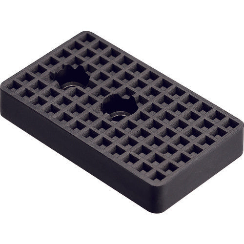 Einz Contact Plate, Square, Black, 2 Holes, for Mini Cylinders CPL-060 1 pc
