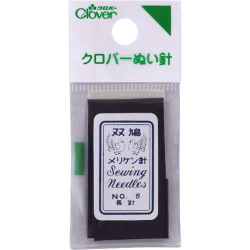 クロバー　Ｎ−メリケン針（長針）　Ｎｏ．６　12-245　1 袋