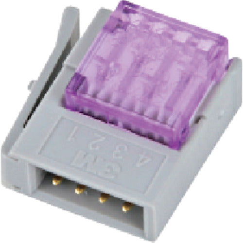3M Mini Clamp Wire Mount Plug 4 Pole 37104-4080-G00 FL 1 pc