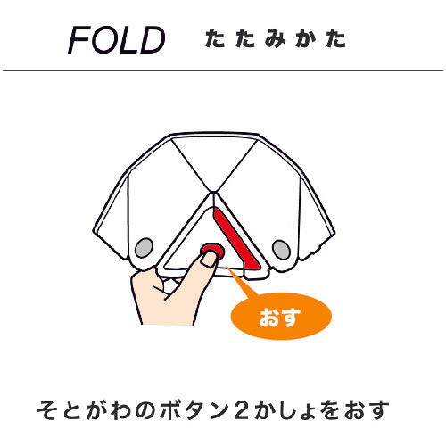 Midori Anzen Children's Disaster Prevention Folding Helmet Flatmet Kids TSC-10K White TSC-10K-W 1 pc