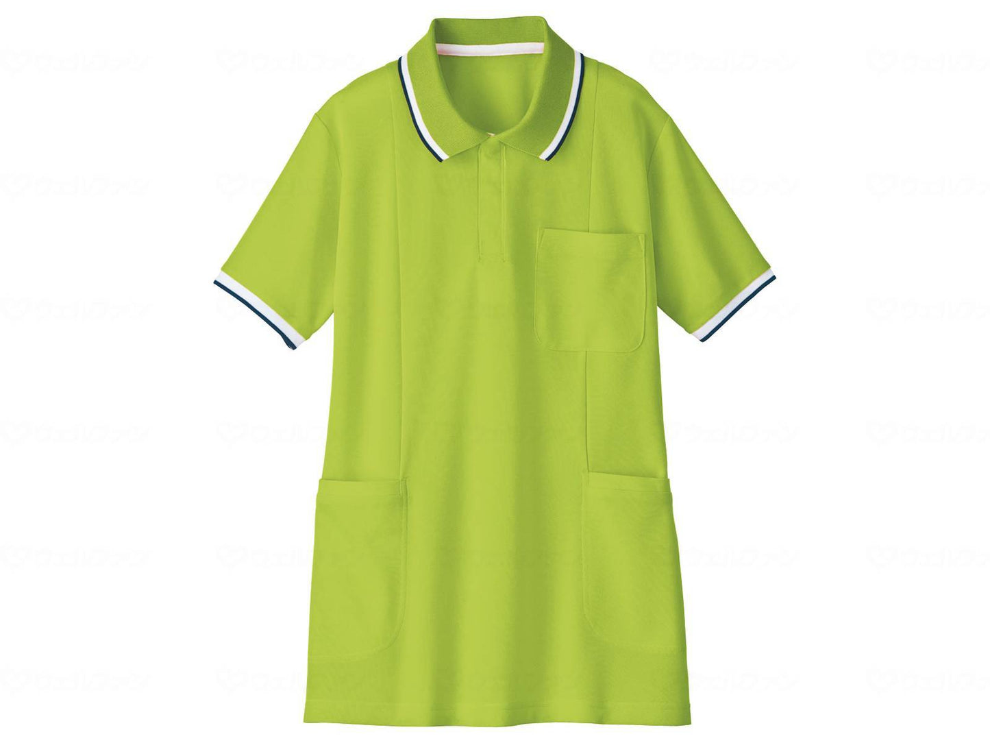 Jichodo WHISEL Short Sleeve Long Polo Shirt WH90338 Lime 3L