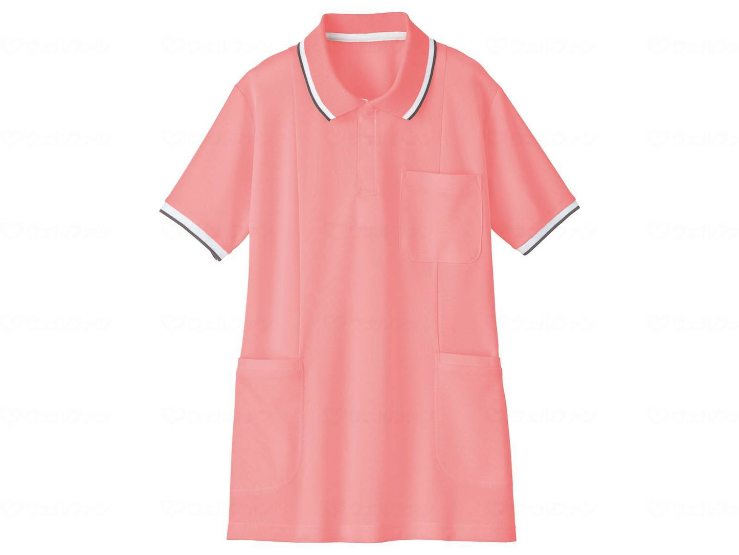 Jichodo WHISEL Short Sleeve Long Polo Shirt WH90338 Pink S