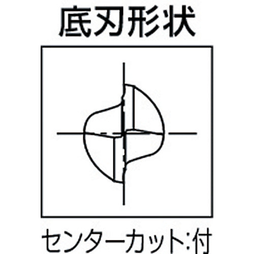 OSG 초경 스퀘어 엔드밀 2날 롱 구리·알루미늄 합금용 날 직경 4mm 섕크 직경 6mm 8502640 CA-RG-EDL-4 1개