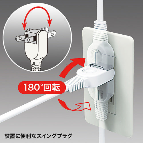 ＳＡＮＷＡ　火災予防安全タップ　TAP-TSH65SWN　1 本