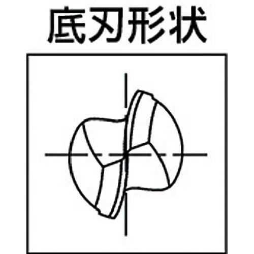 OSG 초경 볼 엔드밀 2날 볼 볼 반경 2mm 날 직경 8mm 84704 MG-EBD-R2 1개