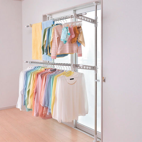 ＴＥＮＭＡ　ＰＯＲＩＳＨ突っ張り式物干し　窓枠用　ＰＳ−１９　組立式　811000444　1 台