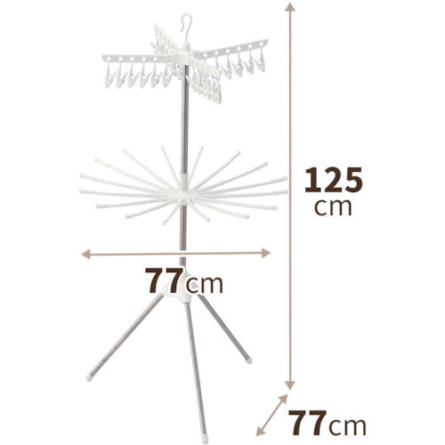 ＴＥＮＭＡ　ＰＯＲＩＳＨスタンド式物干しパラソル型２段Ｓ　ＰＳ−２４　811000449　1 台
