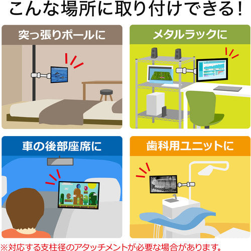 ＳＡＮＷＡ　支柱取付け液晶モニタアーム　CR-LA353　1 台