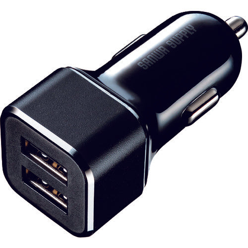 SANWA Car Charger (2 Ports, 4.8A) CAR-CHR74U 1 piece