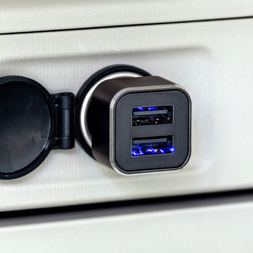 SANWA Car Charger (2 Ports, 4.8A) CAR-CHR74U 1 piece