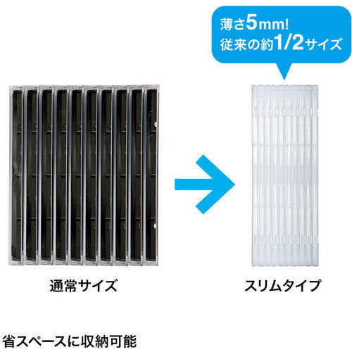 SANWA DVD·CD 케이스(클리어) FCD-11C 1 S