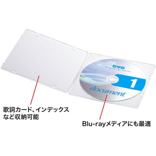 SANWA DVD·CD 케이스(클리어) FCD-11C 1 S