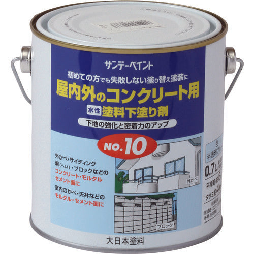 サンデーペイント　水性塗料下塗り剤Ｎｏ．１０　半透明ブルー　７００Ｍ　2132SU　1 個