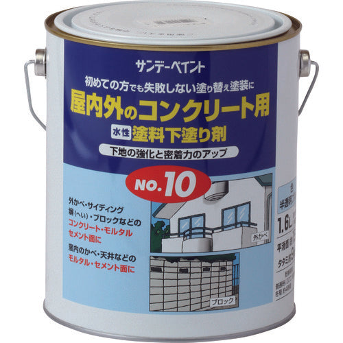 サンデーペイント　水性塗料下塗り剤Ｎｏ．１０　半透明ブルー　１６００Ｍ　2132SV　1 個