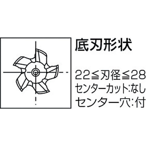 ＯＳＧ　ハイスエンドミル　ラフィングロング　２２　８０８６２　EX-REEL-22　1 本
