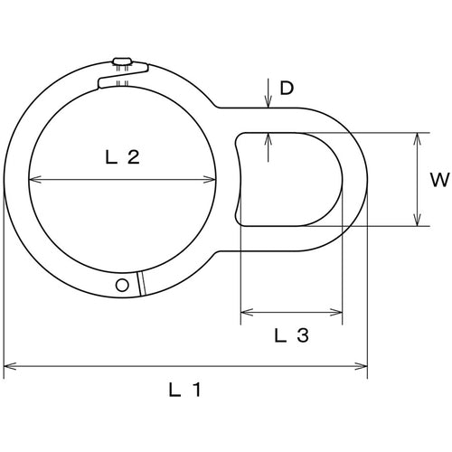 Mizumoto Stainless Steel Pipe Catch, Wire Diameter 9mm, Inner Diameter 105mm, A-2699, 1 pc