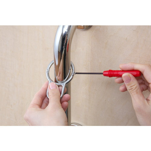 Mizumoto Stainless Steel Pipe Catch, Wire Diameter 9mm, Inner Diameter 105mm, A-2699, 1 pc