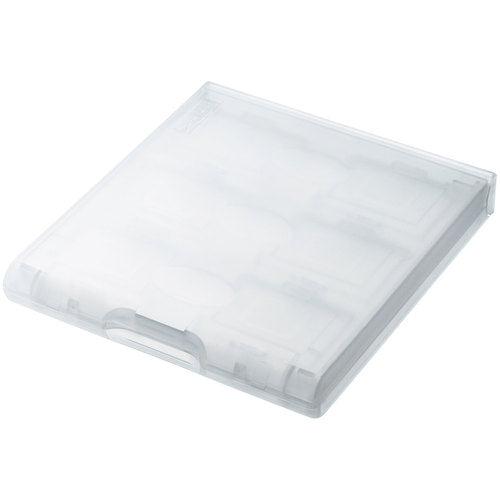 SANWA SD 카드 케이스(12장 수납・클리어) FC-MMC26CL 1개