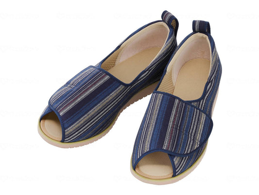 덕무산업 오픈 화(나고미) 청(무늬) L