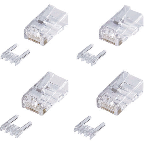 ＳＡＮＷＡ　カテゴリ６ＲＪ−４５コネクタ（単線用）　ADT-6RJ-10N　1 Ｓ