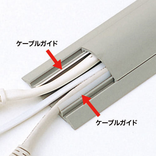 SANWA Cable Cover (Gray, 2m) CA-R50GY2 1 piece
