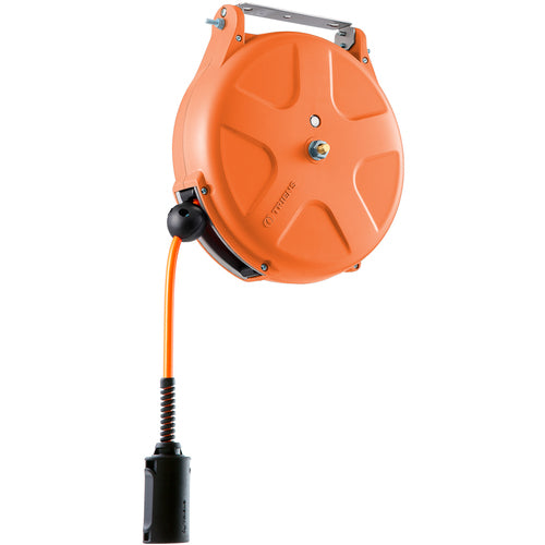 TRIENS Air Hose Reel, Inner Diameter 8mm x 6m, Orange, SHS-306A-OR, 1 unit