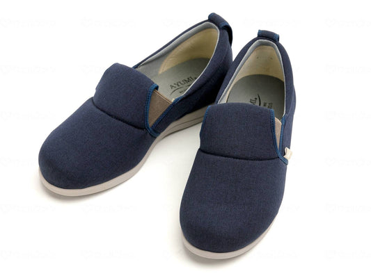 Tokutake Sangyo Loose Fit Slip-On Navy L