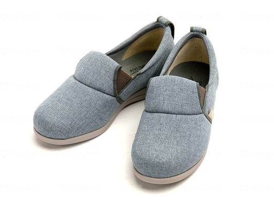 徳武産業ゆったり簡単スリップオン ｸﾞﾚｰ 5L