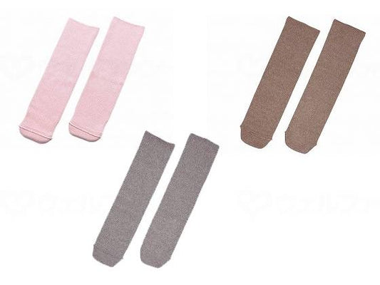 Set of 3 pairs of stretchy socks made by Tokutake Sangyo Ayumi, 3 colors, A, free
