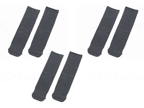 Set of 3 pairs of stretchy socks made by Tokutake Sangyo Ayumi, black, free