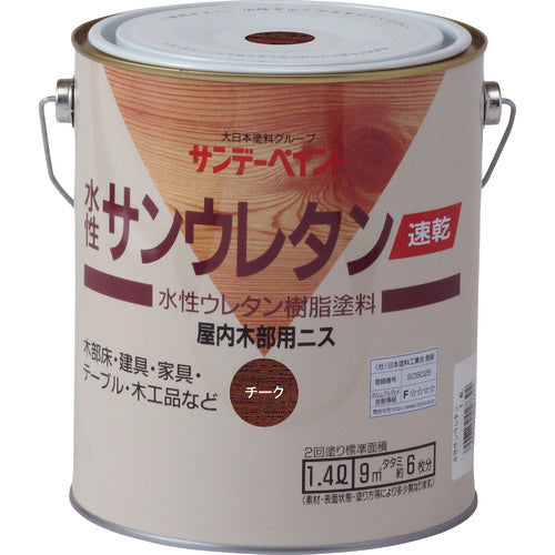 サンデーペイント　速乾水性サンウレタン　とうめいつやあり　１４００Ｍ　21Q13　1 個