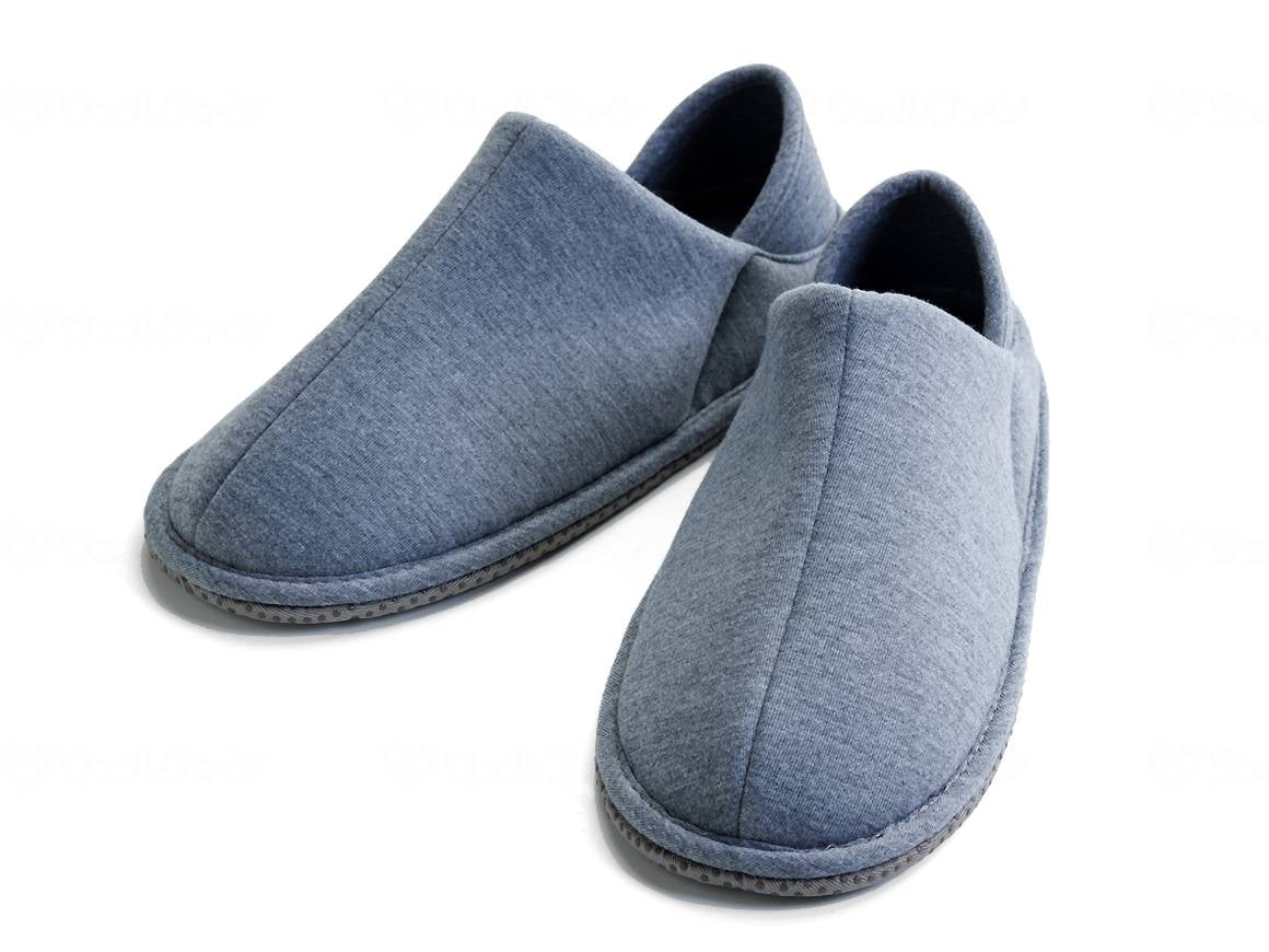 徳武産業かかとつきｽﾘｯﾊﾟ ｸﾞﾚｰ M