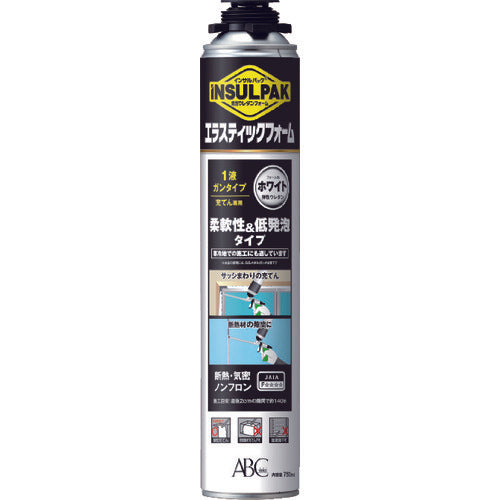 ABC Simple Foaming Urethane Foam One-liquid Gun Type Elastic Urethane Foam Insul Pack Insul Elastic Foam 750ml Foam Color: White ELASF 1 Bottle